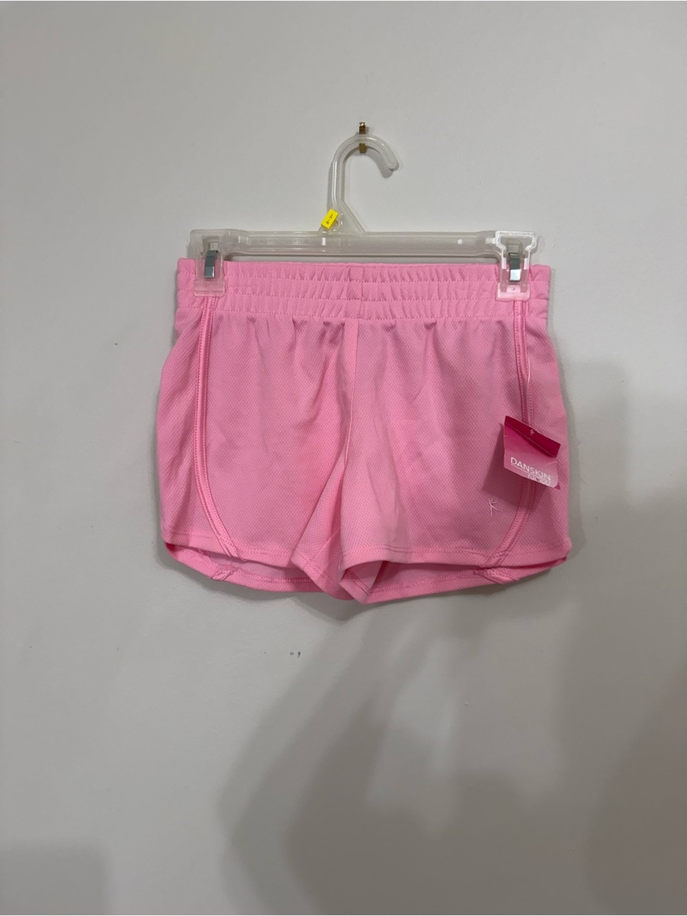 Danskin Girls Size Large (10/12) Athletic Active Pink Shorts Brand New with Tags
